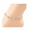 SusenstoneDouble Anklet Bracelets Sandal Jewelry