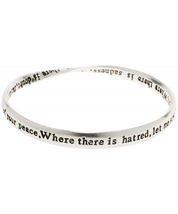 Bracelet Silver Francis Prayer Bangle