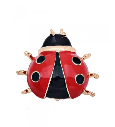 CHUYUN Lovely Enamel Ladybug Brooch