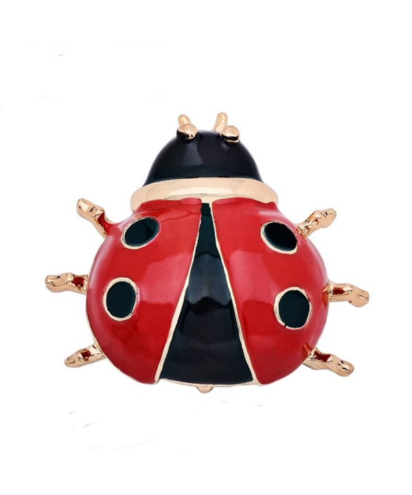 CHUYUN Lovely Enamel Ladybug Brooch