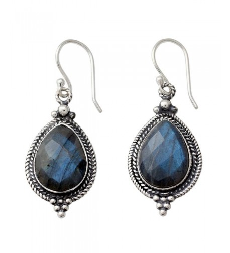 NOVICA Labradorite Sterling Earrings Romantic