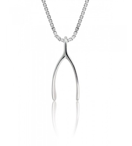 Sterling Silver Wishbone Necklace Pendant