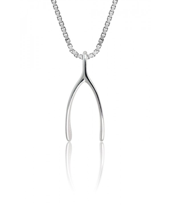 Sterling Silver Wishbone Necklace Pendant