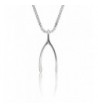 Sterling Silver Wishbone Necklace Pendant
