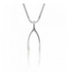 Sterling Silver Wishbone Necklace Pendant