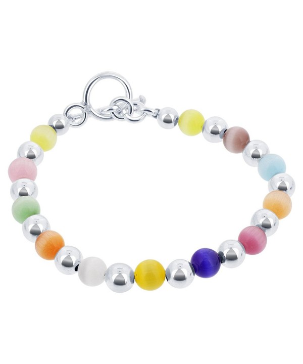 Gem Avenue Silver Multicolor Bracelet