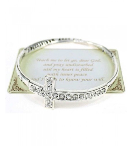 Inspirational Cross Crystal Bracelet Teach