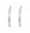 Sterling Diamond Rhodium Climber Earrings