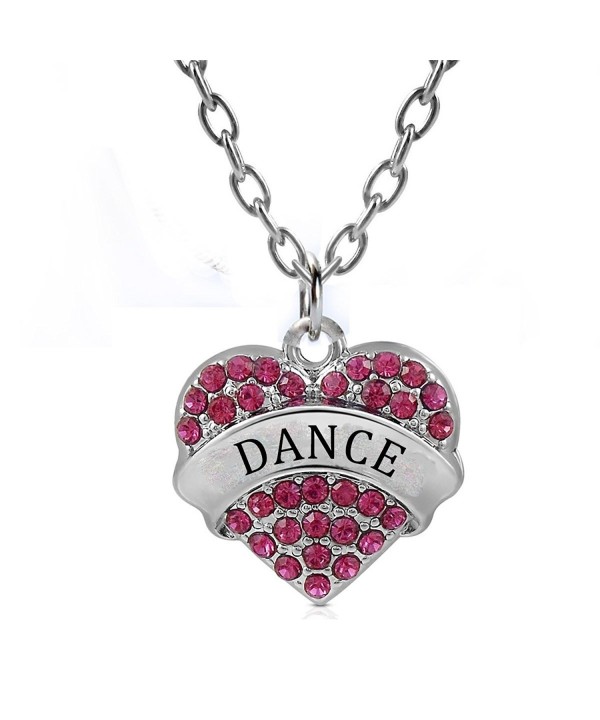 Dance Gifts Heart Pendant Necklace