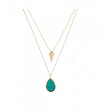 Lux Accessories Turquoise Teardrop Arrowhead