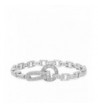 Genuine Rhodium Plated Bracelet Zirconia