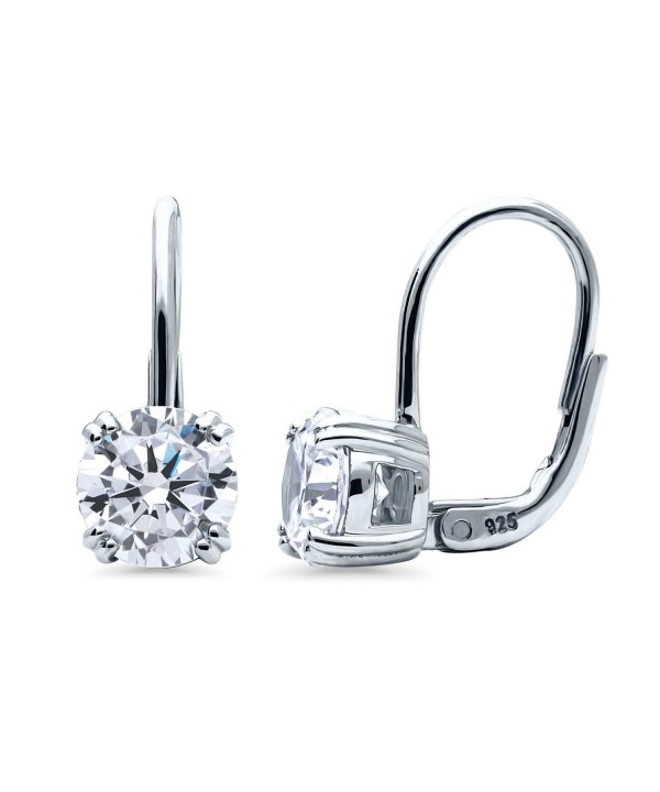 BERRICLE Sterling Zirconia Solitaire Leverback
