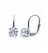 BERRICLE Sterling Zirconia Solitaire Leverback