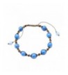 NOVICA Chalcedony Cotton Bracelet Harmony