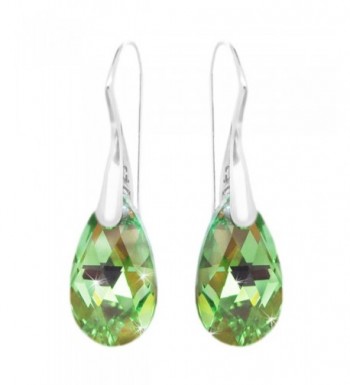 Sterling Teardrop Shepherd Swarovski Crystals