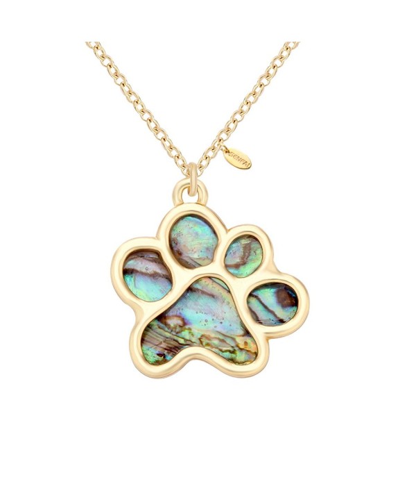 Abalone Paua Shell Paw Charm Pendant Necklace Couple Perfect Gift and ...