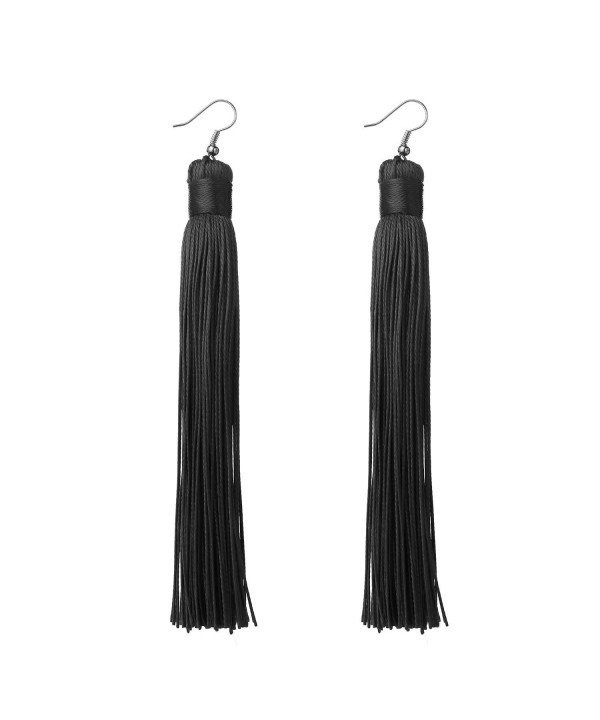 MELUOGE Womens Knotted Tassel Earrings