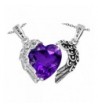 Star Pendant Necklace Simulated Amethyst