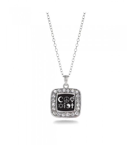 CoExist Classic Silver Crystal Necklace