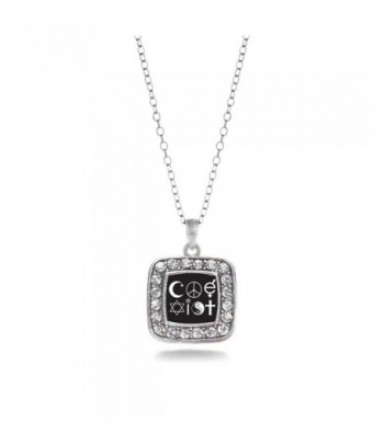 CoExist Classic Silver Crystal Necklace