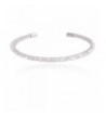 Inside Zirconia Silver Rhodium Bracelet