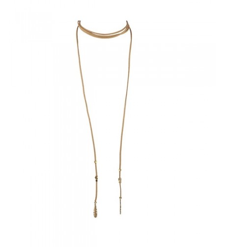 Lux Accessories Goldtone Feather Necklace