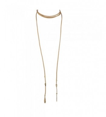 Lux Accessories Goldtone Feather Necklace