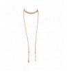 Lux Accessories Goldtone Feather Necklace