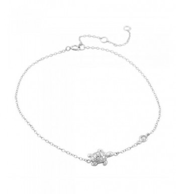 Sterling Silver Bezel Set Turtle Bracelet