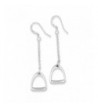 Sterling Silver Polished Stirrup Earrings