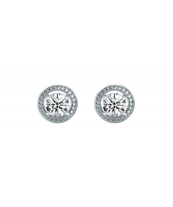 Women Round Cubic Zirconia Earrings