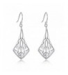 Polished Sterling Filigree Earrings Inspired