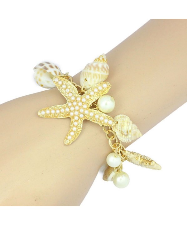 Fullkang Starfish Bracelets Bangles Pendant