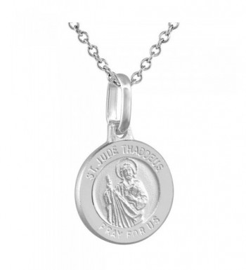 Dainty Sterling Silver Medal Necklace