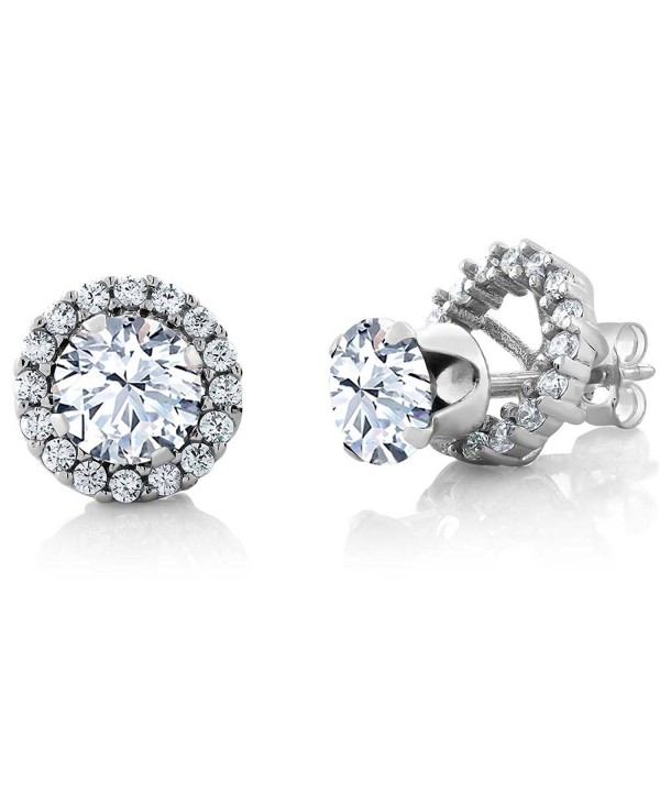 Zirconia Sterling Silver Removable Earrings