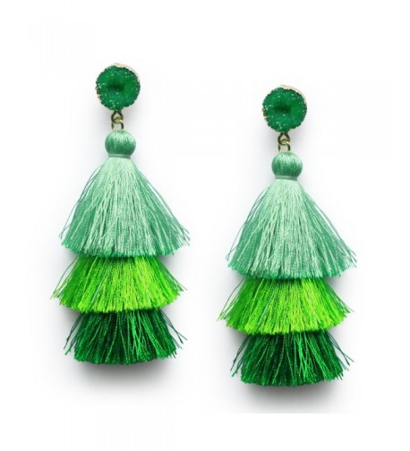 Tassel Layered Dangle Earrings Christmas