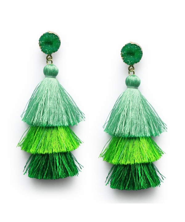 Tassel Layered Dangle Earrings Christmas