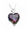 Silver Heart Pendant Mystic Necklace