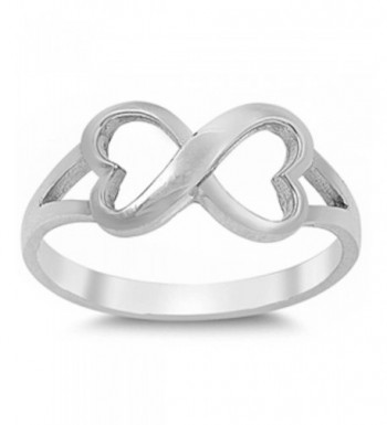 Solid Heart Infinity Sterling Silver