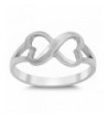 Solid Heart Infinity Sterling Silver