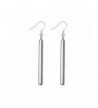 J Stylish Silver Rectangle Earrings Elegant