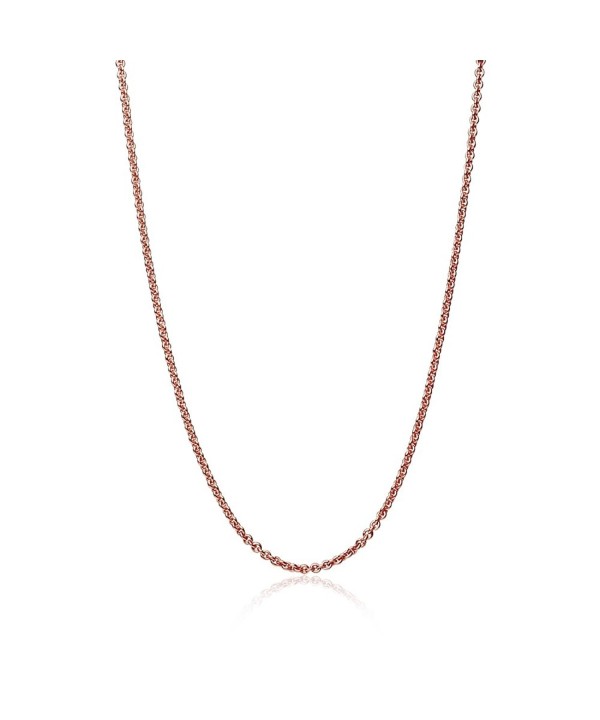 Flashed Sterling Silver Necklace Inches