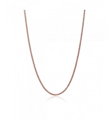 Flashed Sterling Silver Necklace Inches