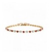 Birthstone Crystal Gold Tennis Bracelet