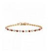 Birthstone Crystal Gold Tennis Bracelet