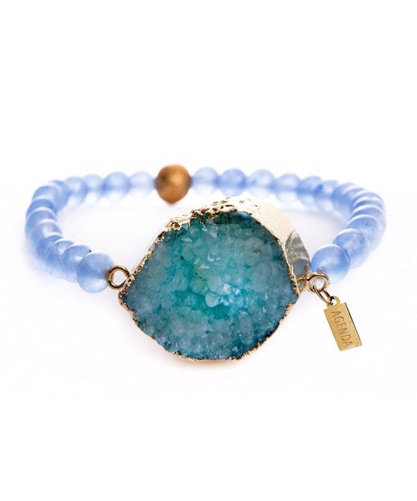 Agenda Natural Stretch Bracelet Aquamarine