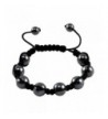 Simulated Hematite Handmade Drawstring Bracelet