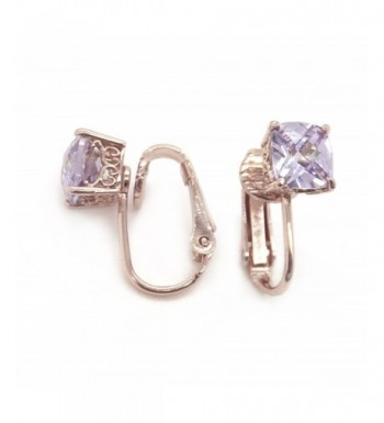 Sparkly Bride Earrings Checkerboard Solitaire