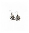 Large Crossbones Silver Dangle Earrings