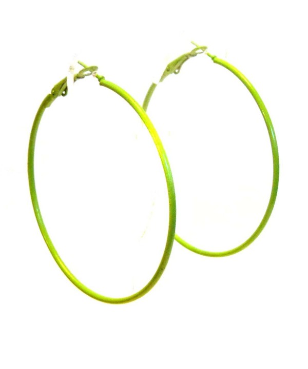 Color Earrings Simple Hoops Assorted